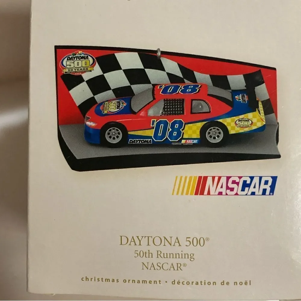 2007 Hallmark Daytona 500 50th Running NASCAR Keepsake Christmas Ornament NIB